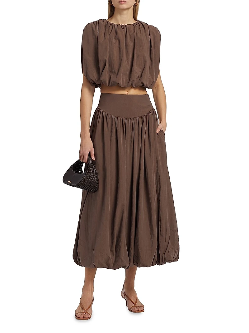 Zaira Bubble Midi-Skirt