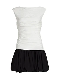 Magda Colorblocked Ruched Minidress