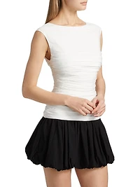 Magda Colorblocked Ruched Minidress