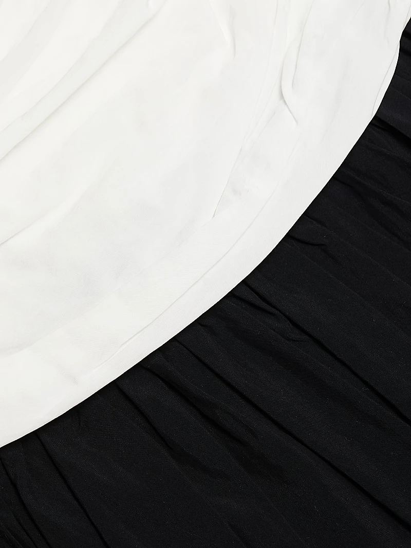 Magda Colorblocked Ruched Minidress