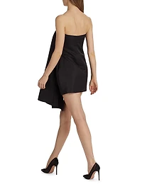 Isla Heavy Satin Drape Minidress