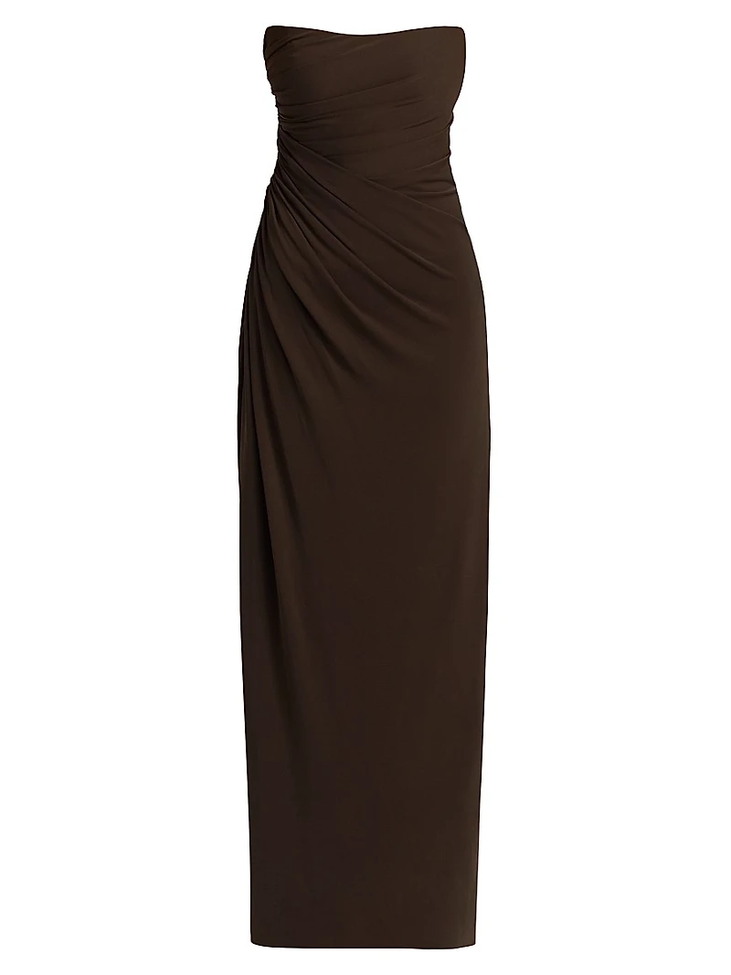 Patrice Matte Jersey Draped Dress