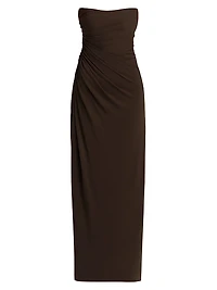 Patrice Matte Jersey Draped Dress