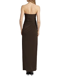 Patrice Matte Jersey Draped Dress
