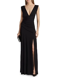 Alessia Matte Jersey Gown