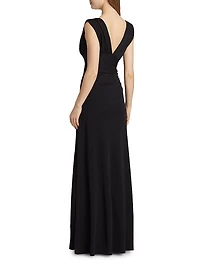 Alessia Matte Jersey Gown