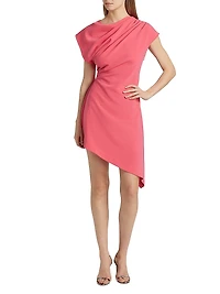 Jolie Crêpe Asymmetric Dress