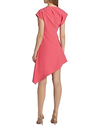 Jolie Crêpe Asymmetric Dress