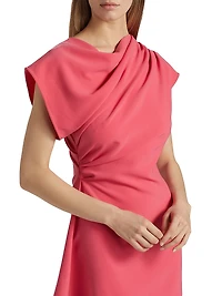 Jolie Crêpe Asymmetric Dress