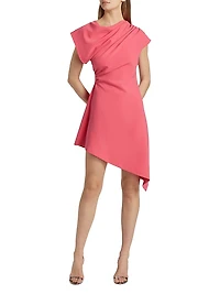 Jolie Crêpe Asymmetric Dress