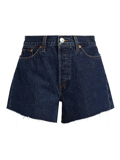 90s Low-Slung Denim Shorts
