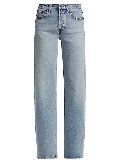 Mid-Rise Wide-Leg Jeans