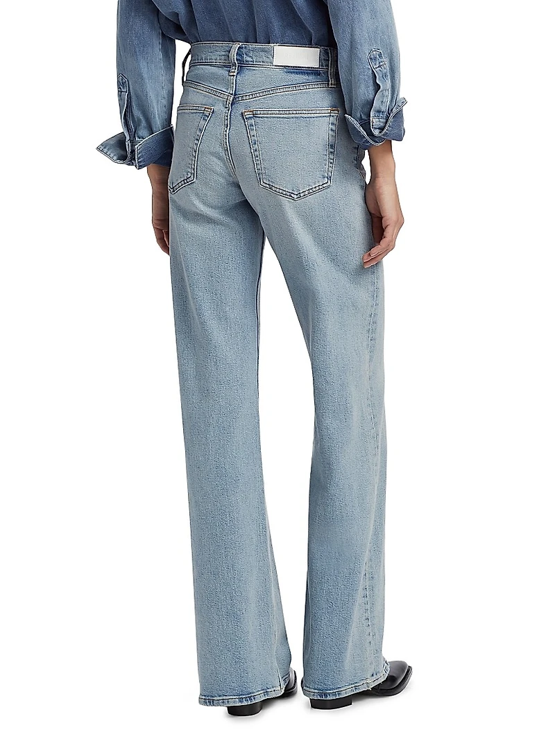 Mid-Rise Wide-Leg Jeans