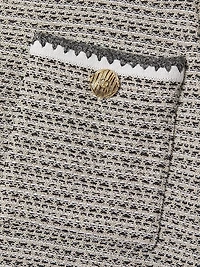 Tanya Foster x Ming Wang Tweed Boatneck Sheath Dress