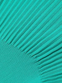 Tanya Foster x Ming Wang Sunburst Rib-Knit Minidress