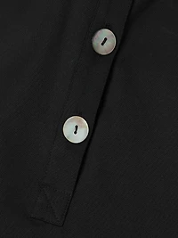 Tanya Foster x Ming Wang Plus Sateen Button-Front Minidress