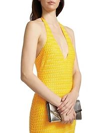 Sloan Beaded Halterneck Midi Dress