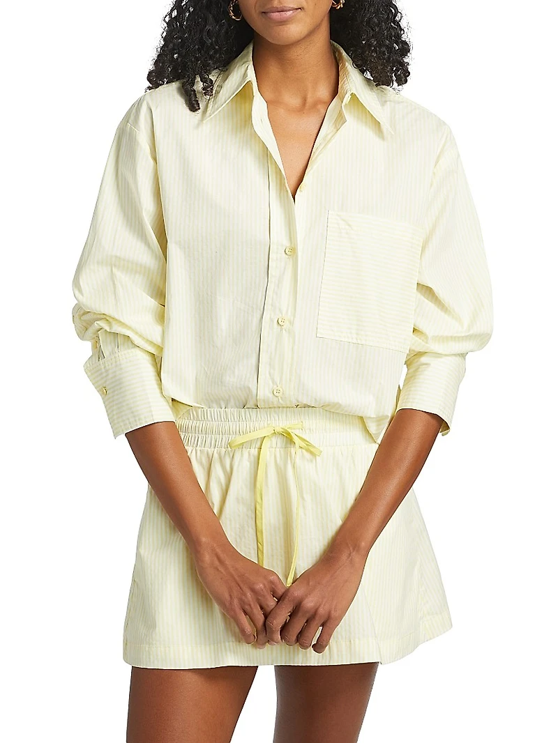 Antiquity Buddy Striped Cotton Poplin Shirt
