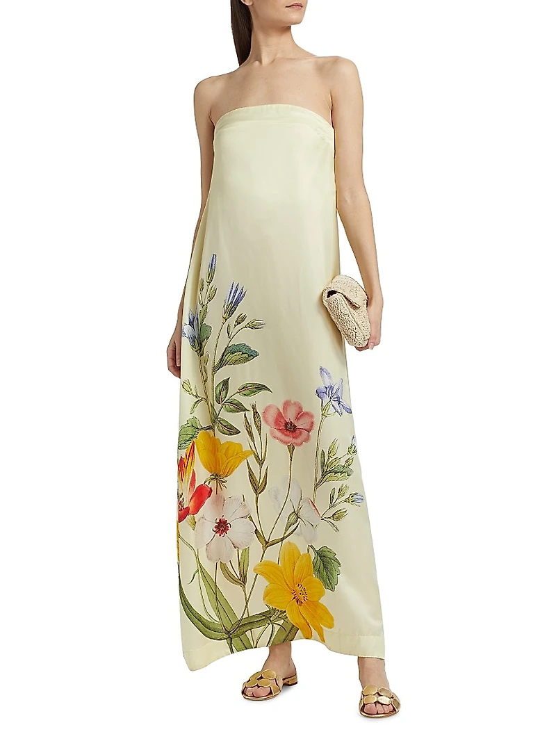 Antiquity Lucie Strapless Fit & Flare Maxi Dress