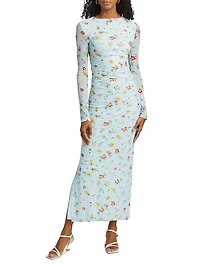 Ezli Floral Stretch Maxi Dress