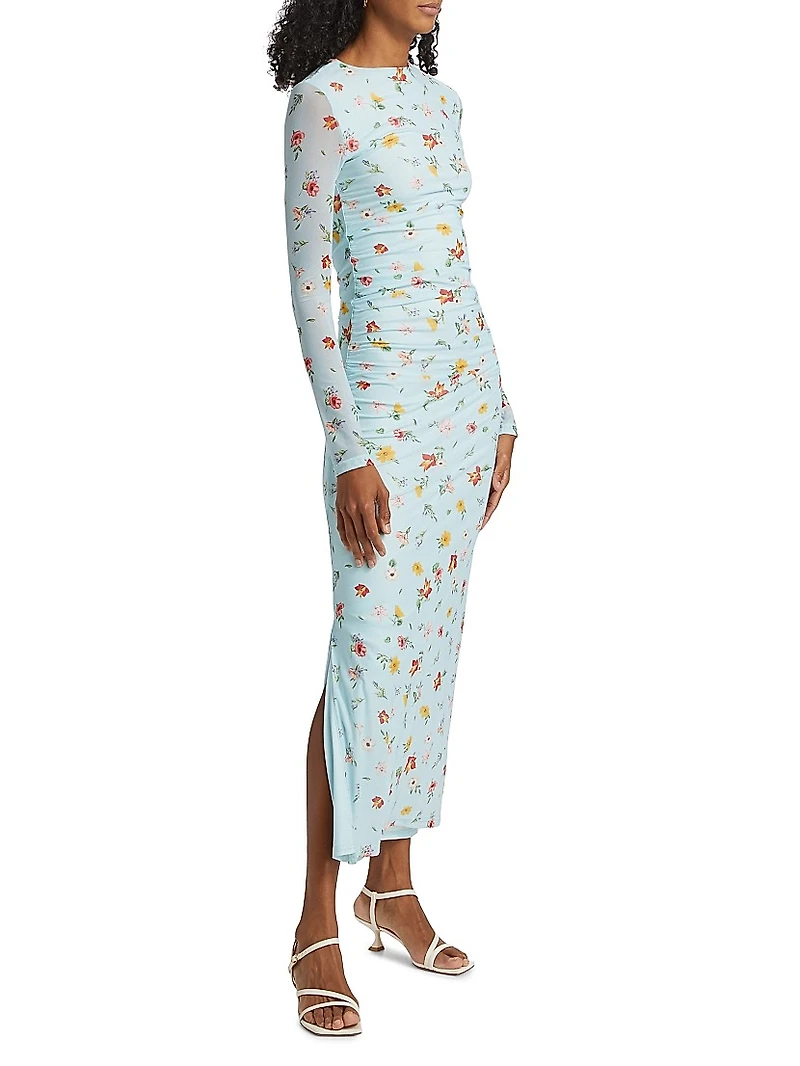 Ezli Floral Stretch Maxi Dress