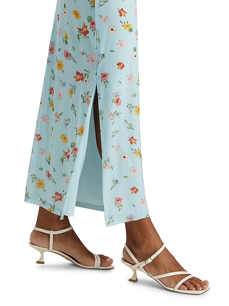 Ezli Floral Stretch Maxi Dress