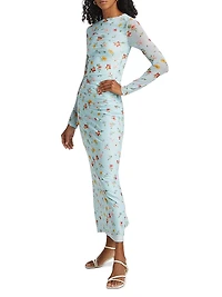 Ezli Floral Stretch Maxi Dress