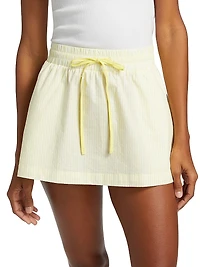 Indi Drawstring Miniskirt