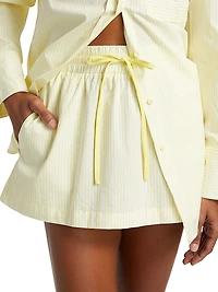 Indi Drawstring Miniskirt