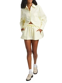 Indi Drawstring Miniskirt