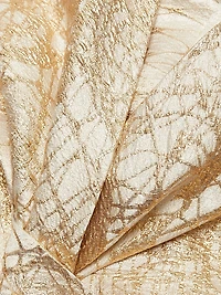 Metallic Jacquard Off-The-Shoulder Mermaid Gown