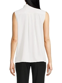 Tanya Foster x Ming Wang Plus Waterfall Ruffle Tank