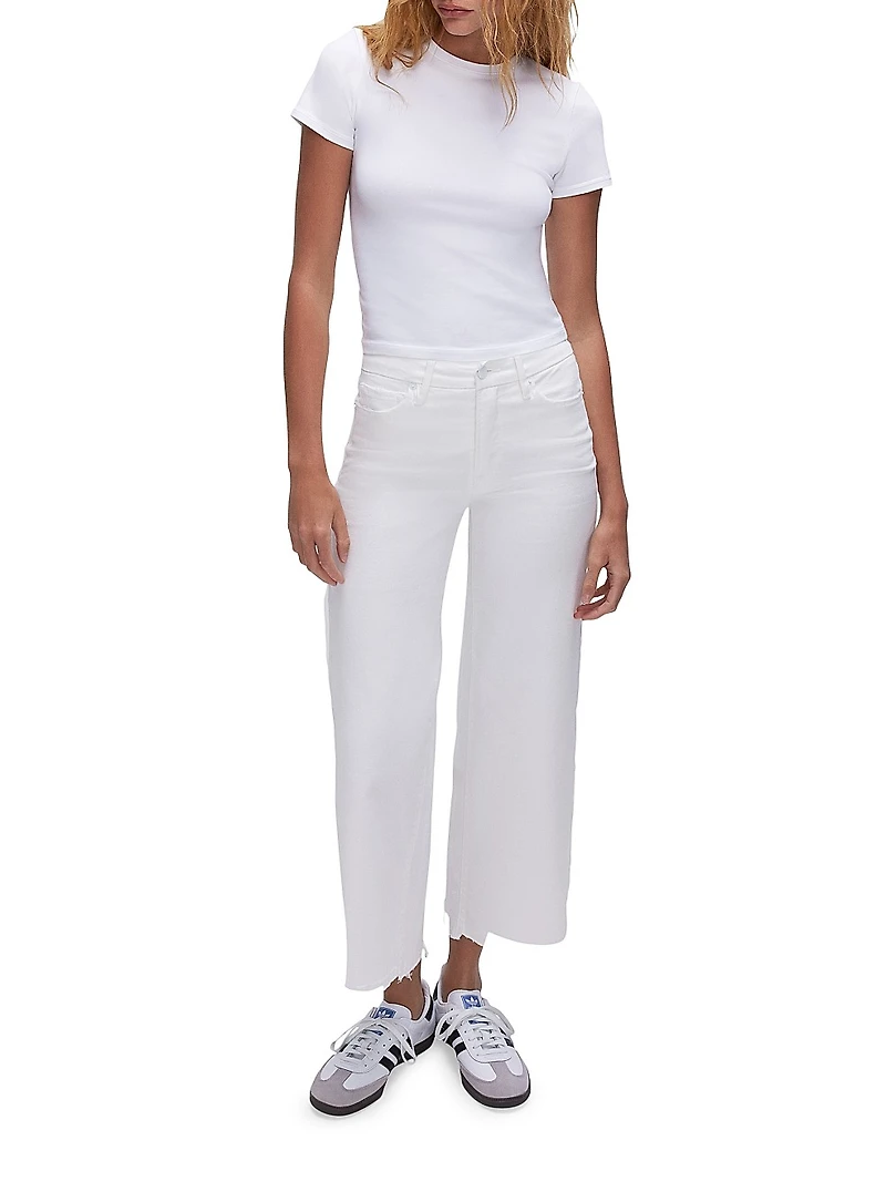 Good Waist Crop Palazzo Jeans