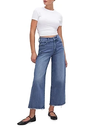 Good Waist Palazzo Crop Jeans