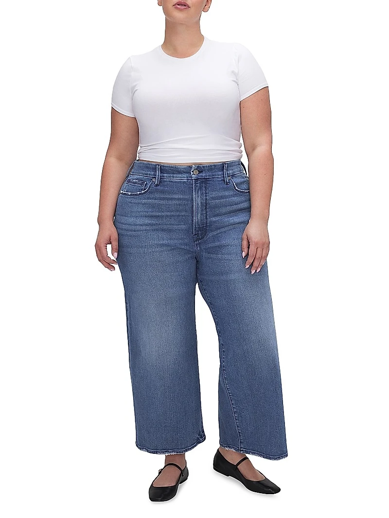 Good Waist Palazzo Crop Jeans