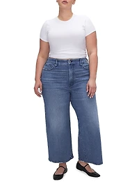 Good Waist Palazzo Crop Jeans