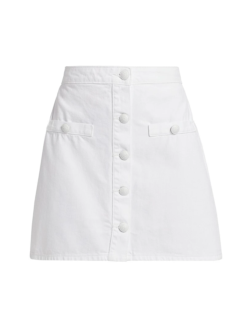 Kris Buttoned Miniskirt
