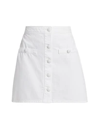 Kris Buttoned Miniskirt