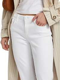 Sneeki Low-Rise Sneaker Straight-Leg Jeans