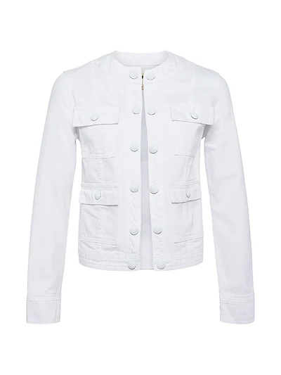 Yari Denim Collarless Jacket
