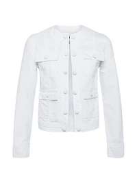 Yari Denim Collarless Jacket
