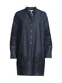 Katella Denim Mini Shirtdress