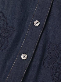 Katella Denim Mini Shirtdress