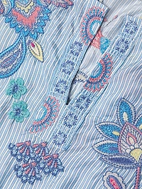 Neilly Embroidered Silk Blouse