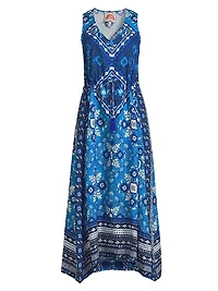 Drawstring Tank Midi-Dress