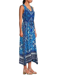 Drawstring Tank Midi-Dress