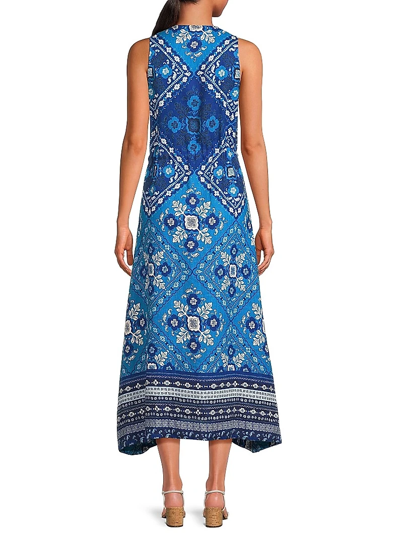 Drawstring Tank Midi-Dress