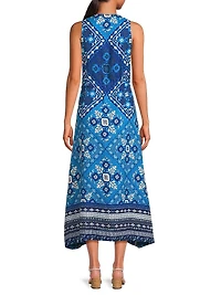 Drawstring Tank Midi-Dress