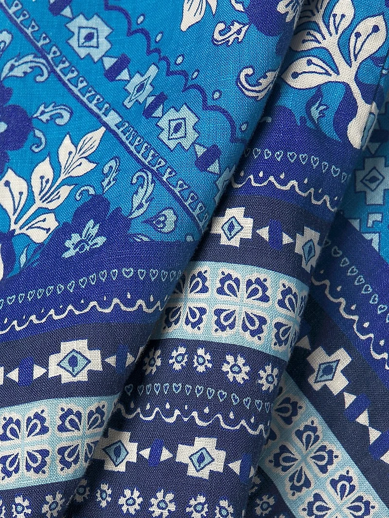 Drawstring Tank Midi-Dress