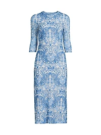 Wynifred Mesh Midi-Dress